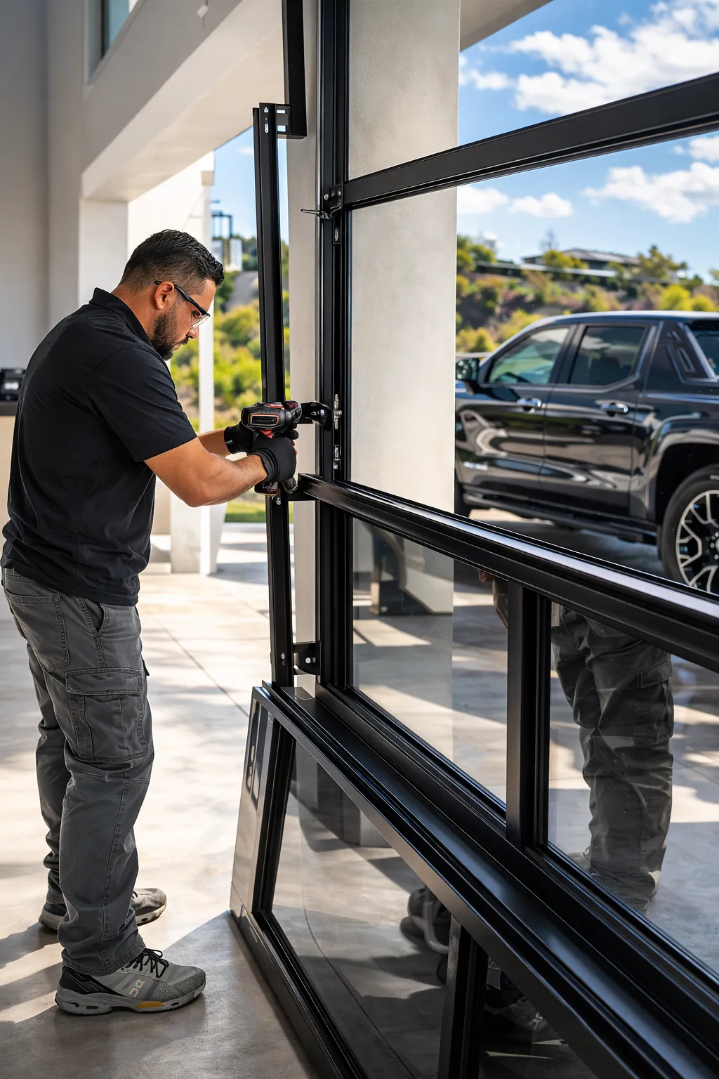 Garage door service management