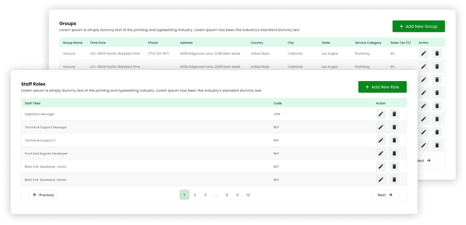 Role and Group Configuration