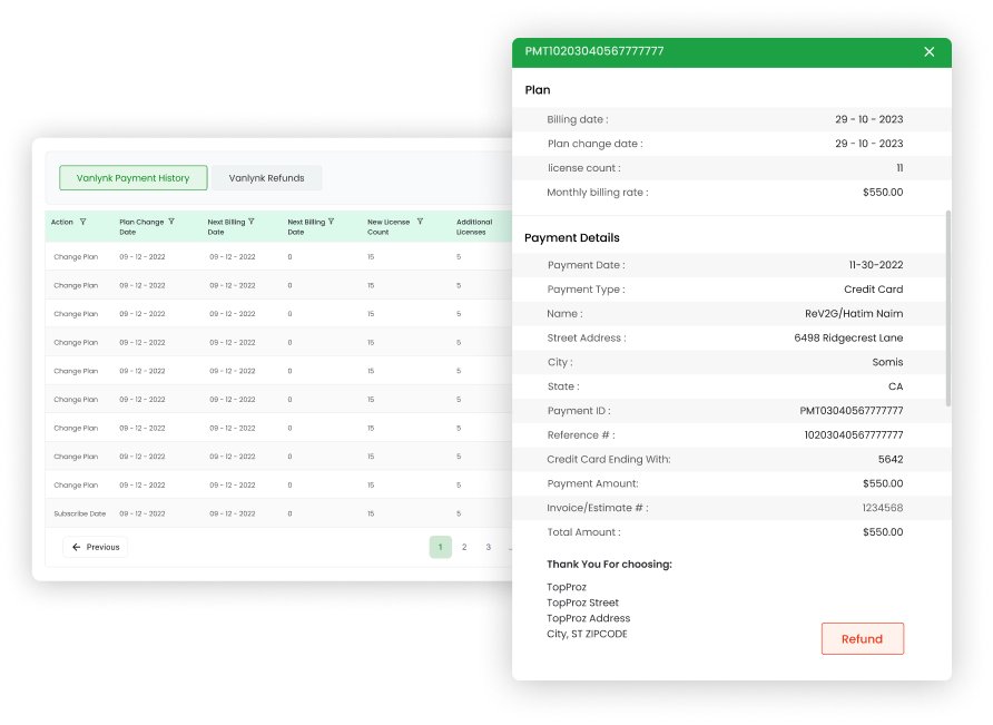 Comprehensive Payment History