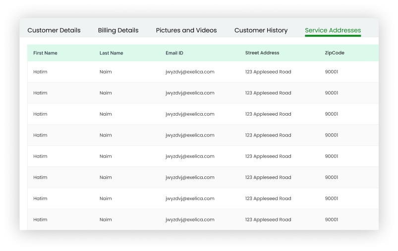 View Customer Data