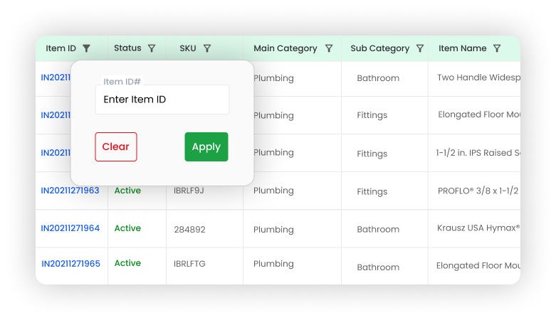 Inventory List Management